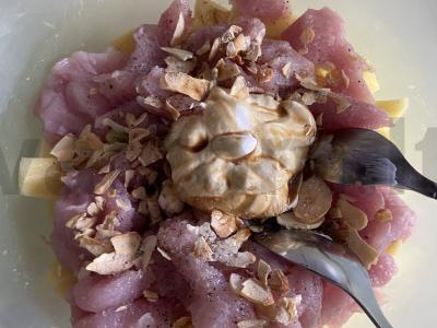 Indėnų azu, keptas su bulvėmis grietinės-sojų padaže Žingsnis 4