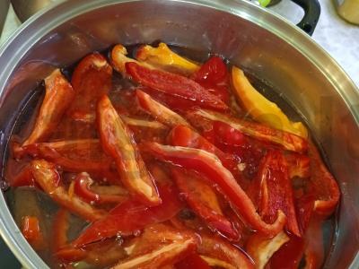 Marinuoti bulgariniai pipirai Žingsnis 2