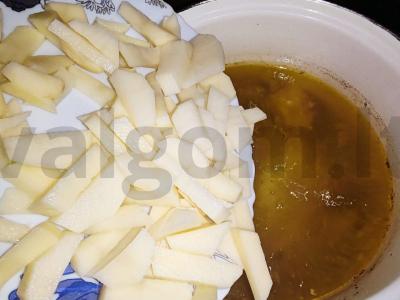 Raudona barščiai su paprikomis Žingsnis 2