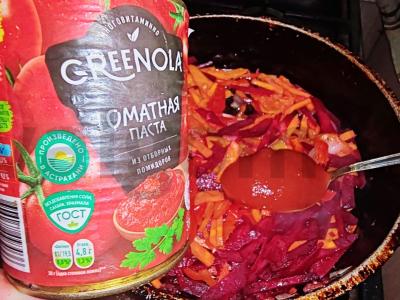 Raudona barščiai su paprikomis Žingsnis 7