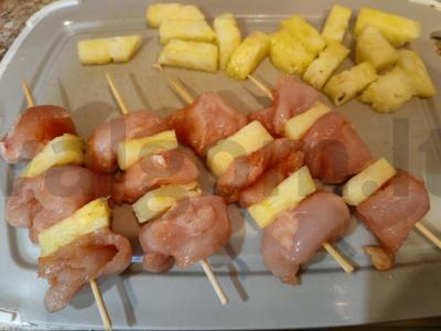 Vištienos šašlykai „Teriyaki“ Žingsnis 5
