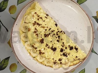 Švelniausias varškės blynelis su bananais Žingsnis 3