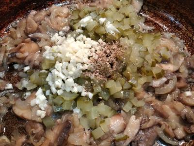 Skaniausia perlų košė su grybais ir marinuotais agurkais Žingsnis 4