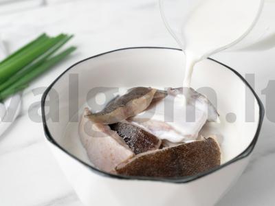 Kepta plekšnė su grietinėlės padažu Žingsnis 2