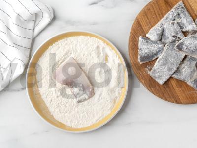 Kepta plekšnė su grietinėlės padažu Žingsnis 4