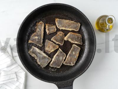 Kepta plekšnė su grietinėlės padažu Žingsnis 5