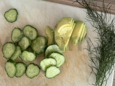 Brusketa su varškės sūriu ir avokadu Žingsnis 2