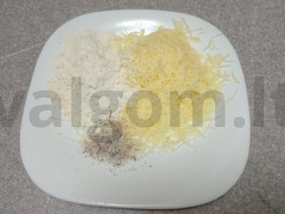 Vištienos krūtinėlės kotletai sūrio paniruotėje Žingsnis 3