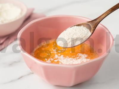 Blynai iš išplaktų baltymų Žingsnis 2