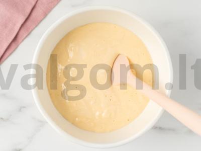 Blynai iš išplaktų baltymų Žingsnis 4