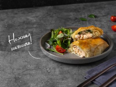 Upėtakis su varškės sūriu filo tešloje pagrindine nuotrauka