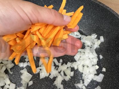 Makaronų lizdai su faršu po sūriu Žingsnis 2