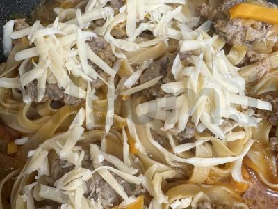 Makaronų lizdai su faršu po sūriu Žingsnis 11