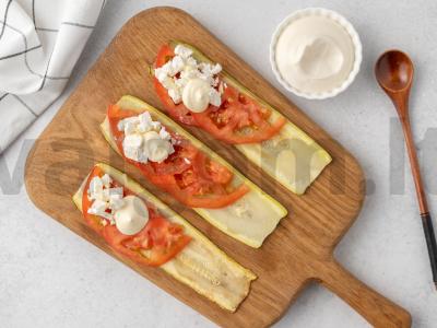 Cukinijų užkandis su feta sūriu Žingsnis 3
