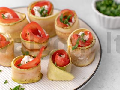 Cukinijų užkandis su feta sūriu Žingsnis 4