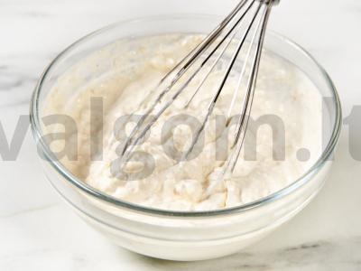 Užkandžių tortas iš kepeninių blynų Žingsnis 3