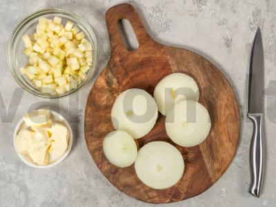 Silkių rietas su žaliu obuoliu Žingsnis 3