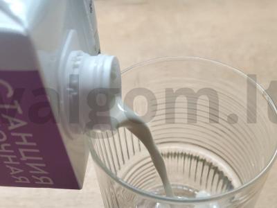 Bealkoholinė „Pina colada“ Žingsnis 1