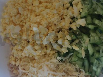 Skaniausias salotas su vištienos ritinėliu Žingsnis 3