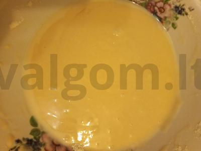 Vaniliniai keksiukai iš blynų miltų Žingsnis 3