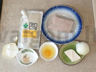 Žuvies blynai su lydytu sūriu Žingsnis 1