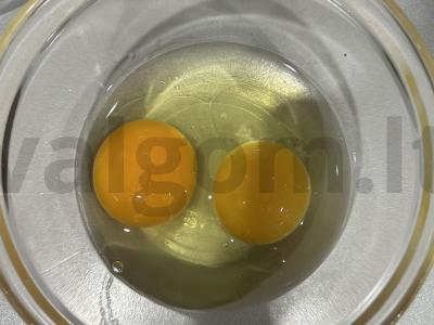 Omletas „Katinas“ Žingsnis 2