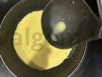 Omletas „Katinas“ Žingsnis 5