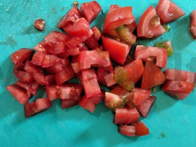 Sotūs vasaros salotos su daržovėmis ir liežuviu Žingsnis 2