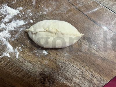 Kibinai su bulvių koše ir dešra Žingsnis 5