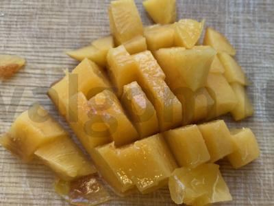 Grietinės suflė su persikais Žingsnis 3