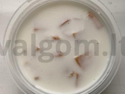 Grietinės suflė su persikais pagrindine nuotrauka