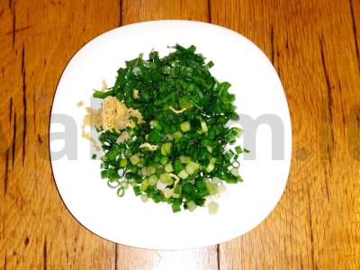 Salotos su virtomis burokėliais ir ant grotelių keptu cukiniju Žingsnis 4