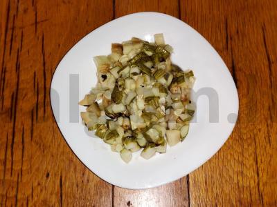 Salotos su virtomis burokėliais ir ant grotelių keptu cukiniju Žingsnis 5