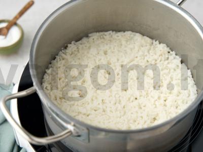 Ryžių apkepas su cukinijomis Žingsnis 1