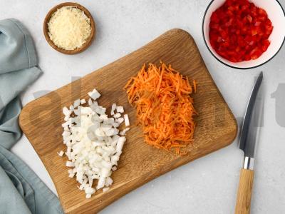 Ryžių apkepas su cukinijomis Žingsnis 3