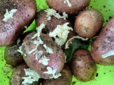 Kvapni jauna bulvė su česnaku Žingsnis 4