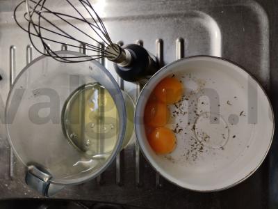 Dešrelės krakmolo tešloje Žingsnis 1