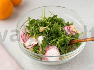 Salotos su apelsinu ir rukola Žingsnis 3