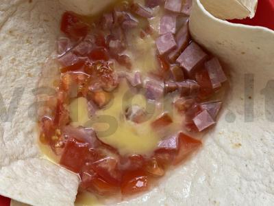 Tortilijos krepšelis pusryčiams Žingsnis 5