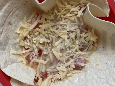 Tortilijos krepšelis pusryčiams Žingsnis 6