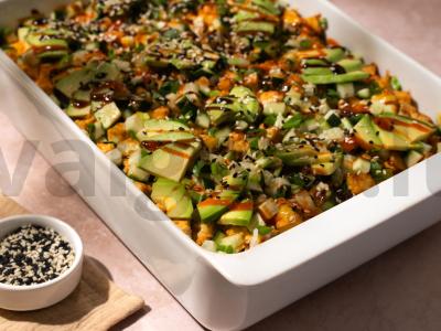 Keptas sushi salotas Žingsnis 7