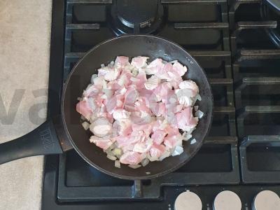 Ryžių mišinys su troškintu mėsa ir cukinija Žingsnis 5