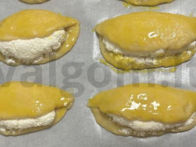 Sūrio pyragėliai iš trapios tešlos Žingsnis 4