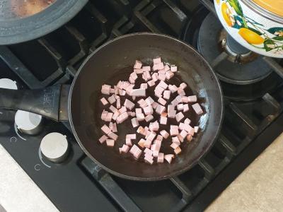 Bulvių košė su kepta dešra Žingsnis 6