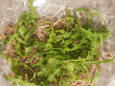 Grikių blynas su rukola ir balzaminiu padažu Žingsnis 1