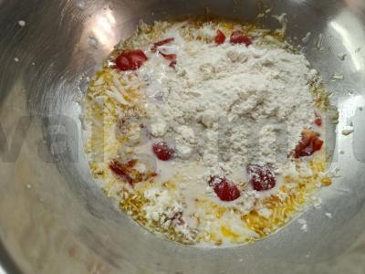 Sūrio paplotėlis su vyšniniais pomidorais Žingsnis 4