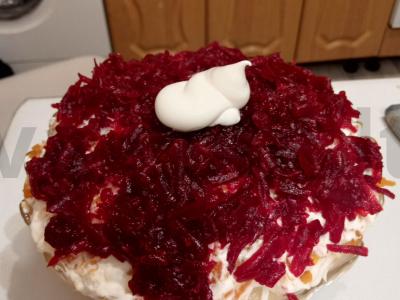 Salotas „Nauja silkė po kailiu“ Žingsnis 15