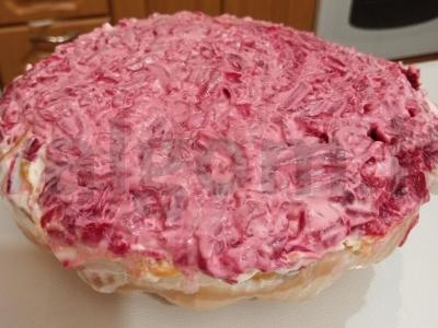 Salotas „Nauja silkė po kailiu“ Žingsnis 16