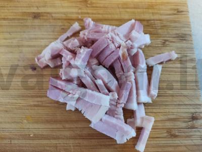 Tortilija su rūkyta šonine ir daržovėmis Žingsnis 1