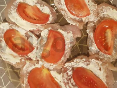 Kepta vištienos krūtinėlė su pomidorais ir sūriu orkaitėje Žingsnis 4